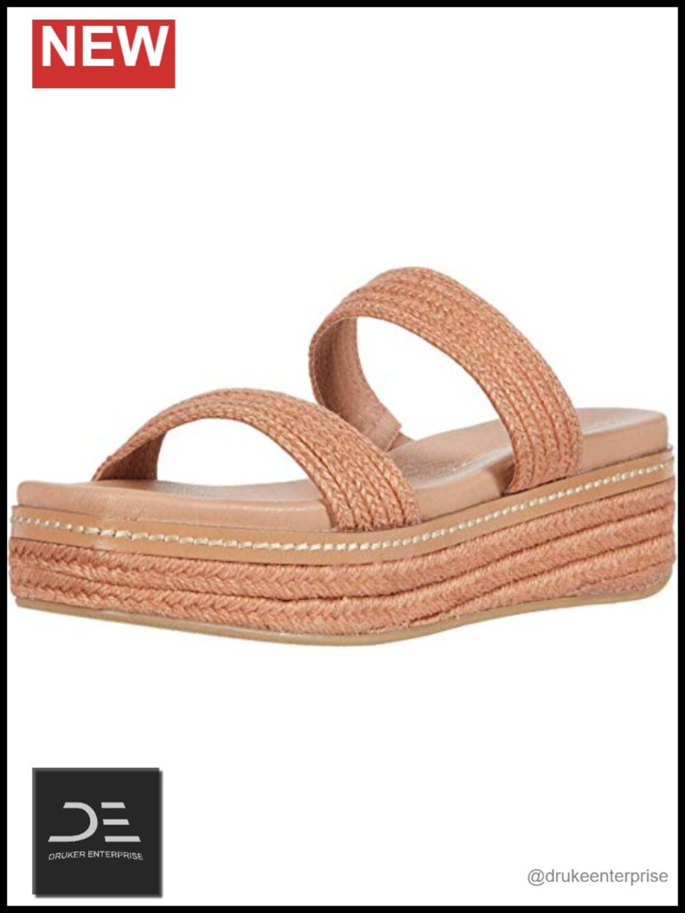 Platform Wedge Sandals Slingback Cushioned Foam Insole Synthetic Sole